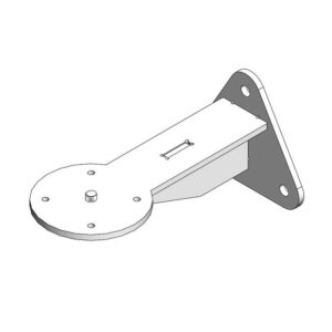 Cartela galvanizada para estacióncon tornillo 5/8"